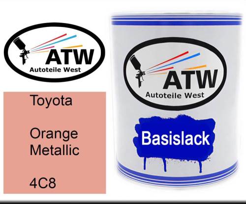 Toyota, Orange Metallic, 4C8: 1L Lackdose, von ATW Autoteile West.